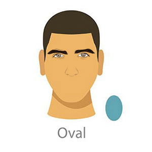 Men's Oval Face Shape